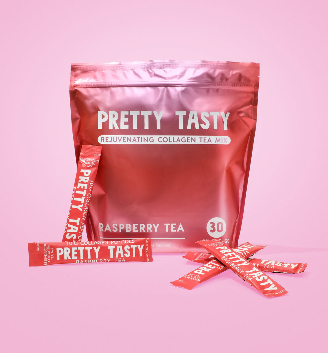 Raspberry 30ct Stick Pack Pouch