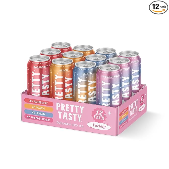 Pretty Tasty Collagen Tea Variety Pack (10g Protein Peptides)