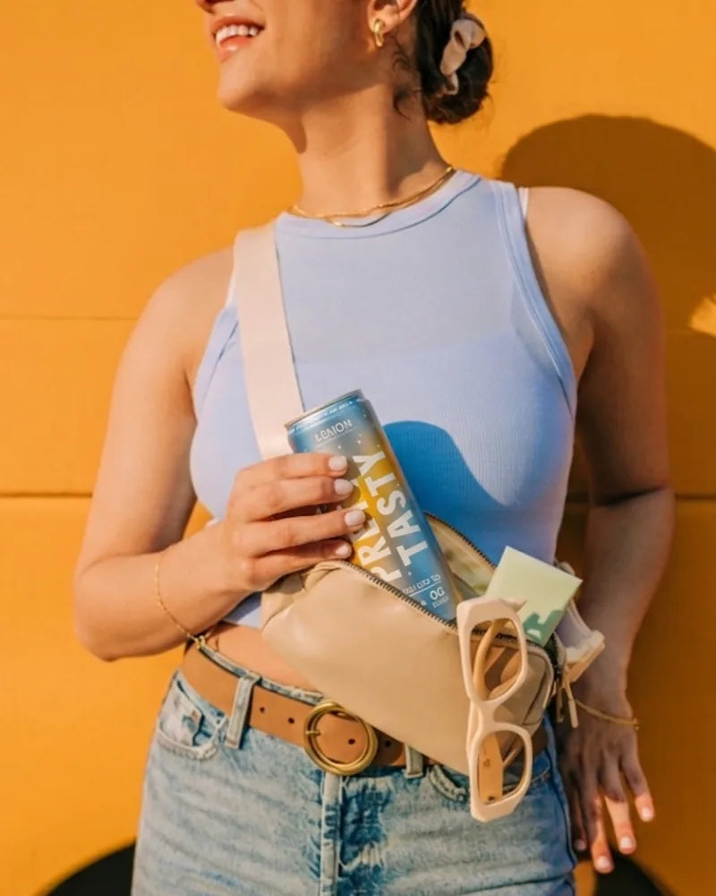 Lemon can in a belt bag